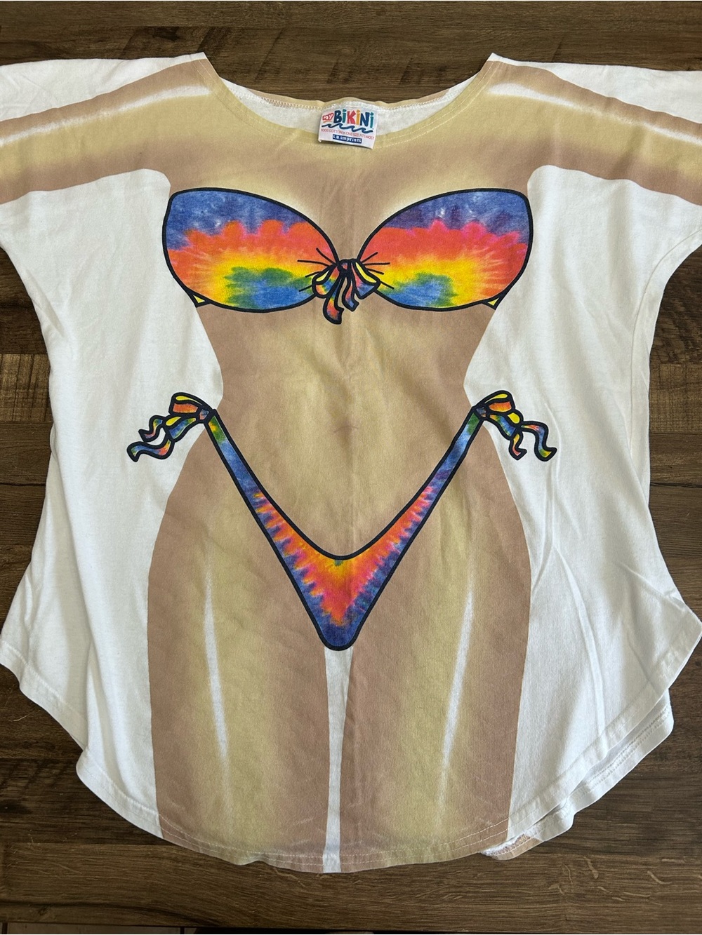 Vintage L.A. imprints Tye-Dye Bikini Body T-Shirt Coverup OS